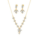 Suhagan Gold Plated AD Stone Necklace Set - FBE0026A