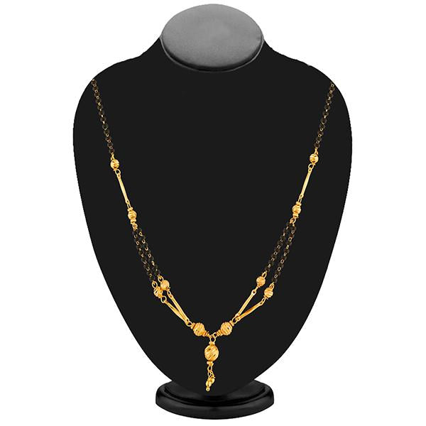 Umiyaji Black Beads Gold Plated Mangalsutra - FBG0004