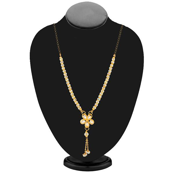 Umiyaji Gold Plated Stone Black Beads Mangalsutra - FBG0006