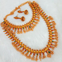 Shubham Pota Stone Copper Double Necklace Set - FBK0023A