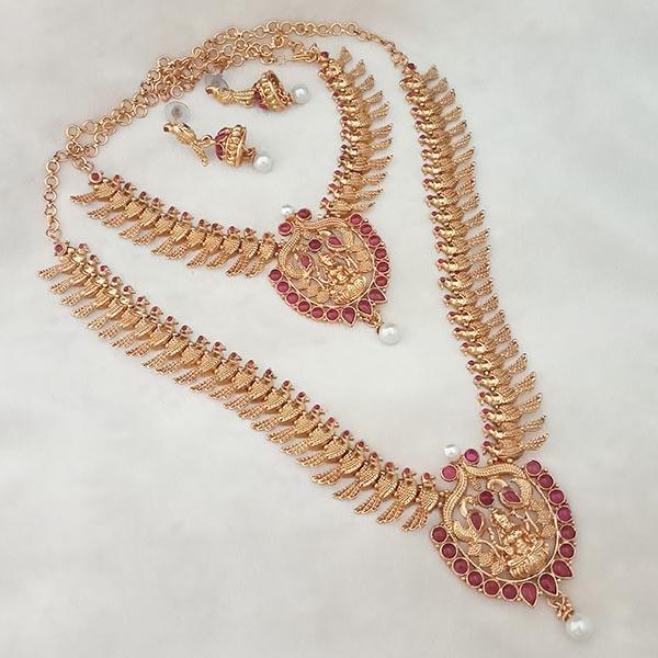 Shubham Sparrow Design Double Copper Necklace Set - FBK0049B