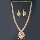 Pralhad American Diamond & Ruby Stone Brass Necklace Set - FBP0031B