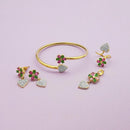 Pralhad AD Stone Earrings, Kada, Pendant And Ring - FBP0041A