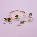 Pralhad AD Stone Earrings, Kada, Pendant And Ring - FBP0041D