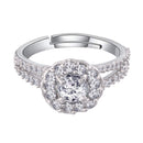 Etnico Silver-Plated Adjustable Ring (Women)- FL175W