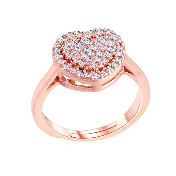 Etnico Rose Gold-Plated Adjustable Ring (Women) - FL189RG