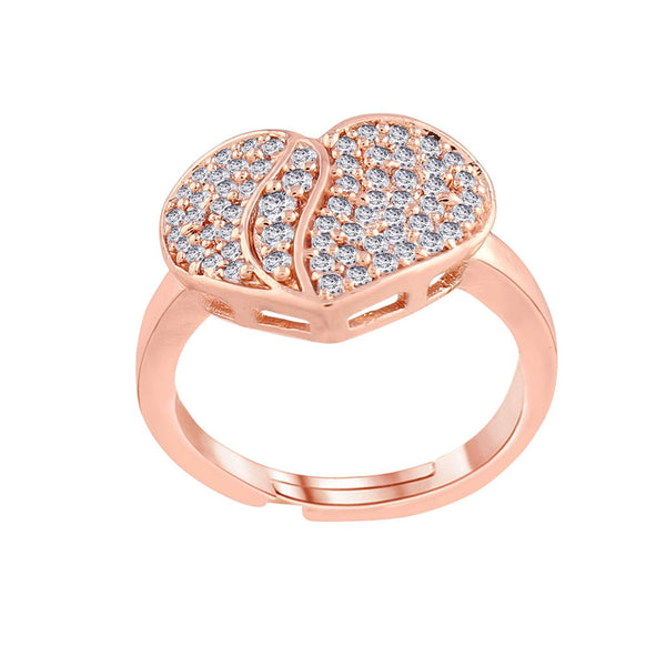 Etnico Rose Gold-Plated Adjustable Ring (Women) - FL192RG