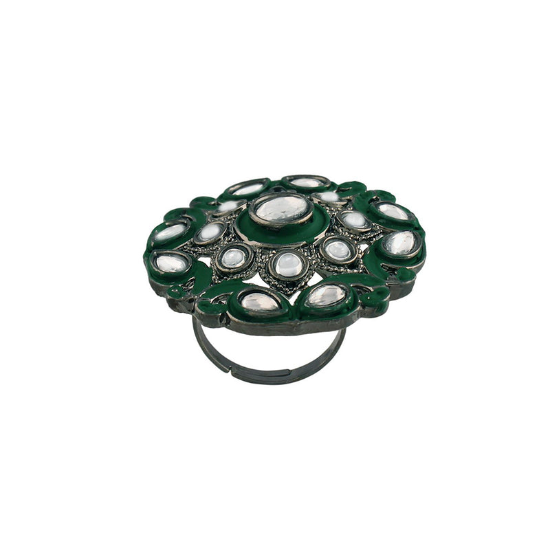 Etnico Silver-Plated Adjustable Ring (Women)