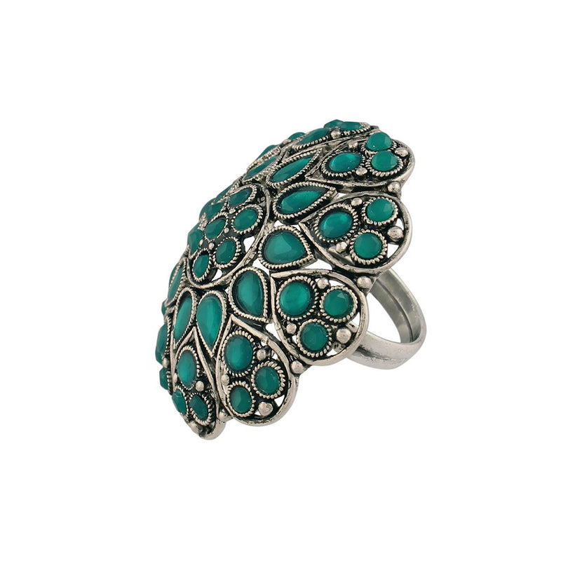 Etnico Silver-Plating Brass Adjustable Ring (Women)