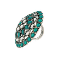 Etnico Silver-Plated Brass Adjustable Ring (Women)