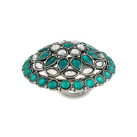 Etnico Silver-Plated Brass Adjustable Ring (Women)