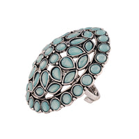 Etnico Silver-Plated Brass Adjustable Ring (Women)