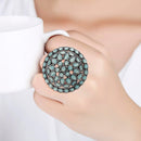 Etnico Silver-Plated Brass Adjustable Ring (Women)