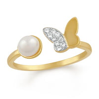 Mahi Winged Butterfly Adjustable Finger ring