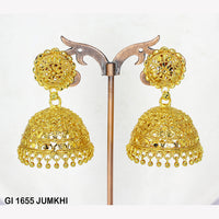 Mahavir Gold Plated Jhumki Earrings