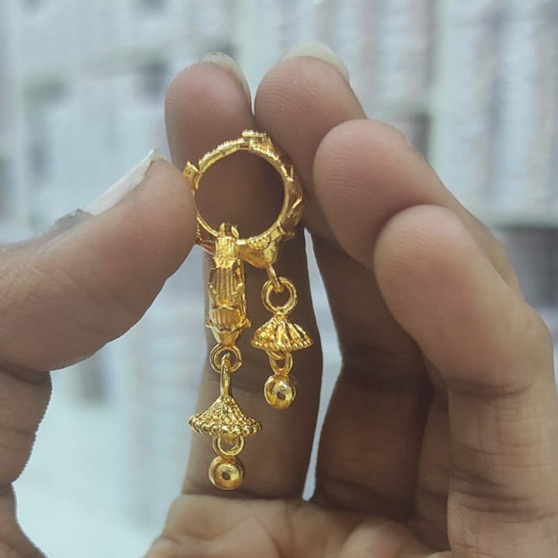 Gautam Jewellery Gold Plated Pack Of 50 Bali Hoop Earrings -GJEAR22
