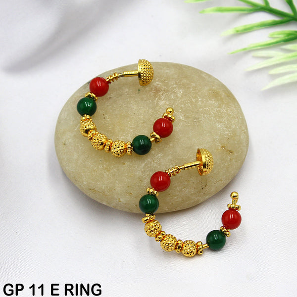Mahavir Dye Gold Dangler Earrings
