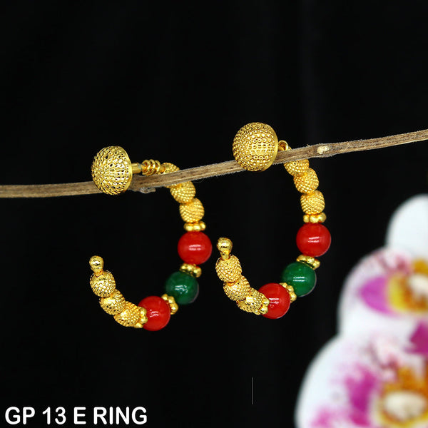 Mahavir Dye Gold Dangler Earrings