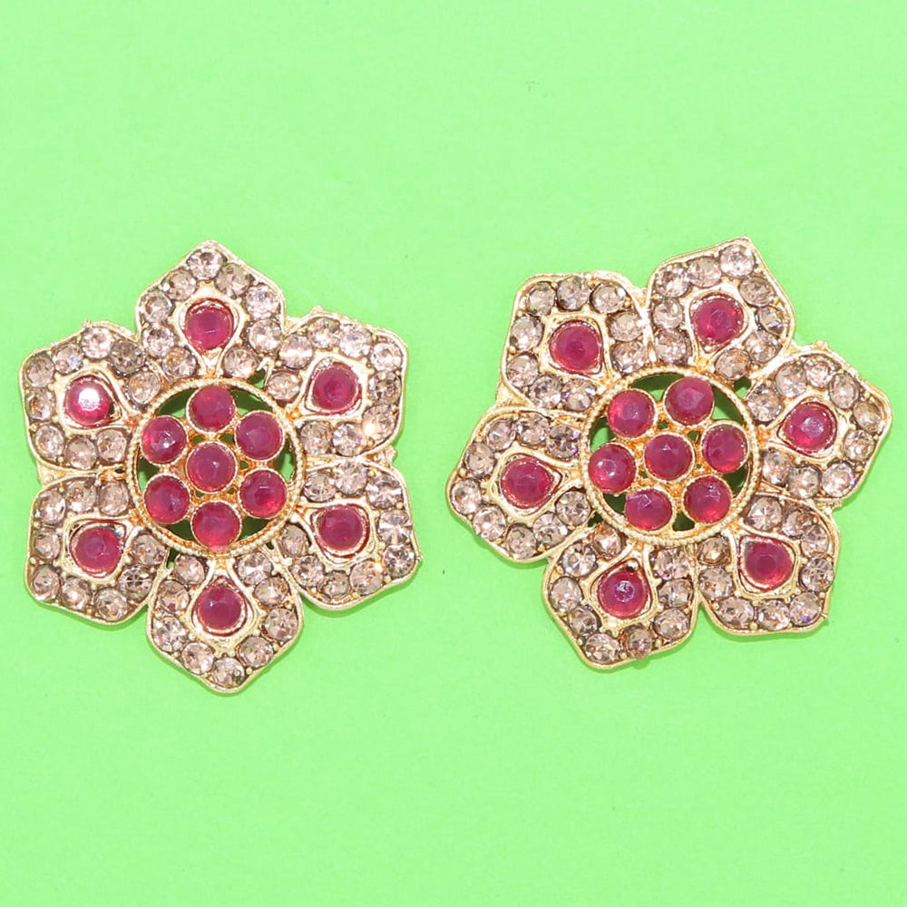 Corbeda Fashion Gold plated Assorted Color Stud Earrings