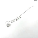 Heera Jewellers Oxidised Silver Plated Nose Ring - HJACC177