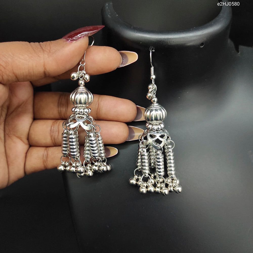 Heera Jewellers Oxidized Plated Dangler Earrings - HJEar89