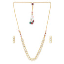 Heera Jewellers Gold Plated Kundan Stone Choker Necklace Set