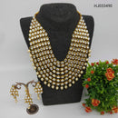 Heera Jewellers Gold Plated Kundan Stone & Beads Necklace Set