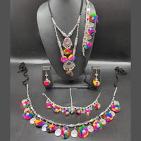 Heera Jewellers Oxidized Plated Necklace Set - HJNECk638