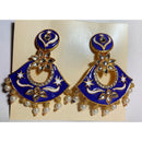 H K Fashion Gold Plated Austrian Stone & Meenakari Dangler Earrings