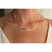 H K Fashion Rose Gold Snake Chain