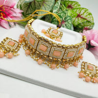 India Art Gold Plated Kundan And Pearl Necklace Set
