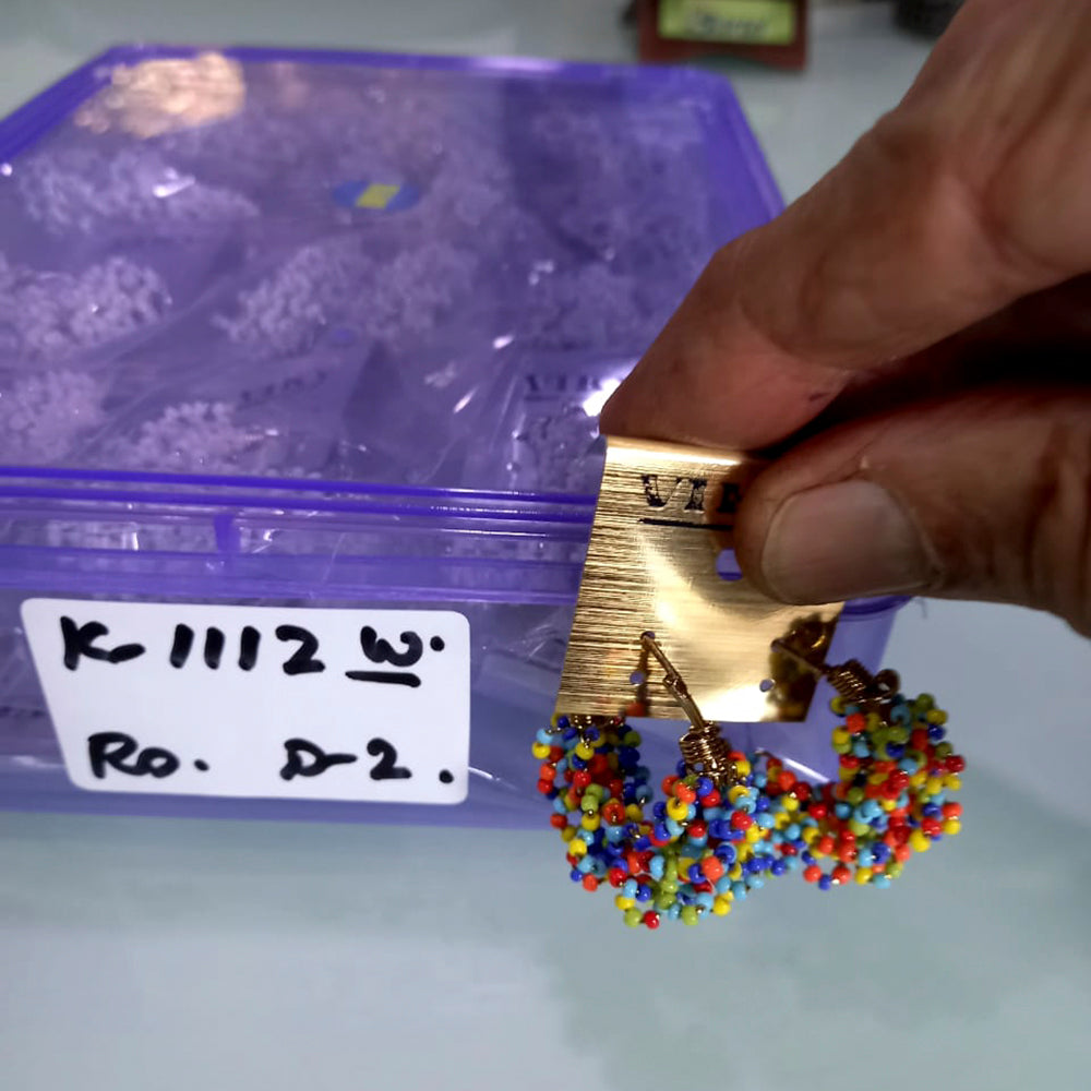Viky Multi Color Hoop Earrings