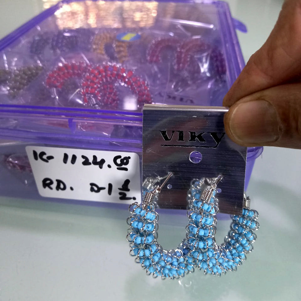Viky Mix  Color  Hoop Earrings