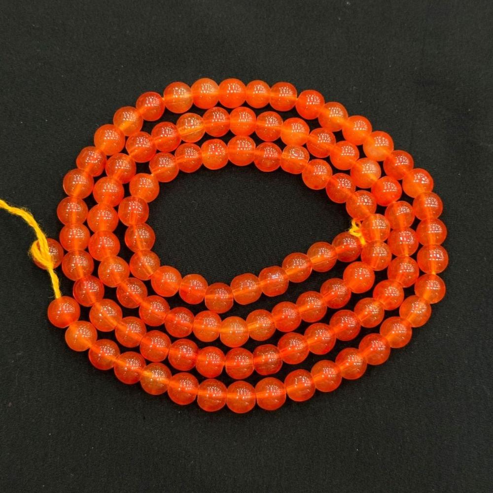 8 mm / Round / Orange