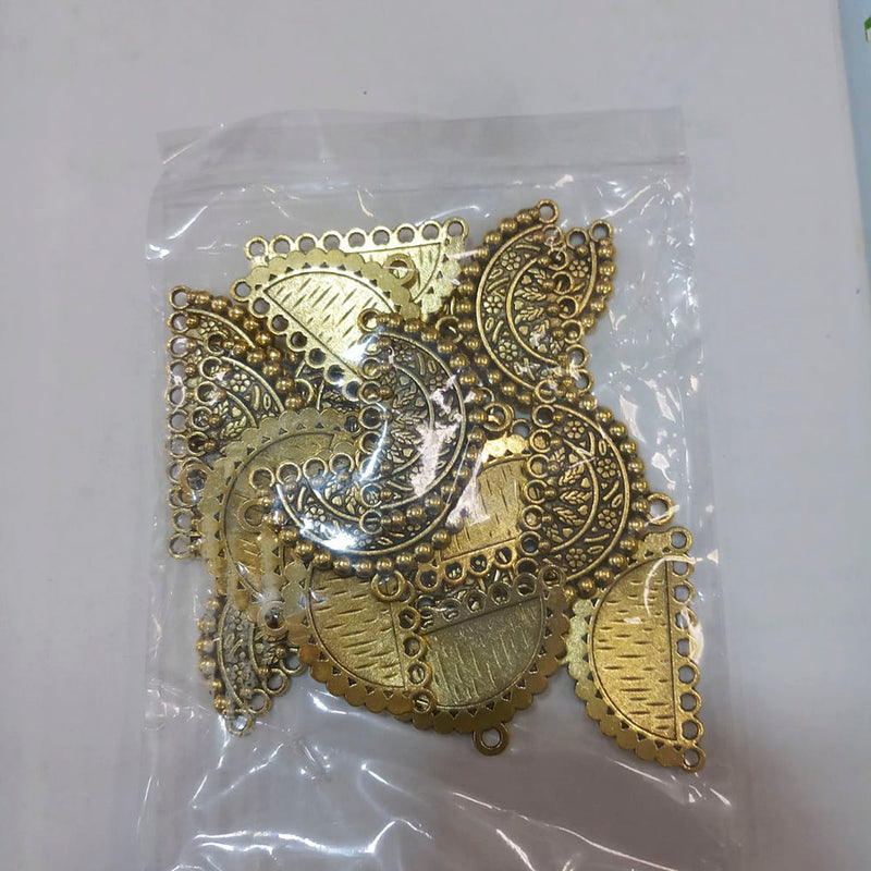 Kriaa DIY Gold Plated Casting Moon Charms / Locket / Pendants ( 100/500 Grams)