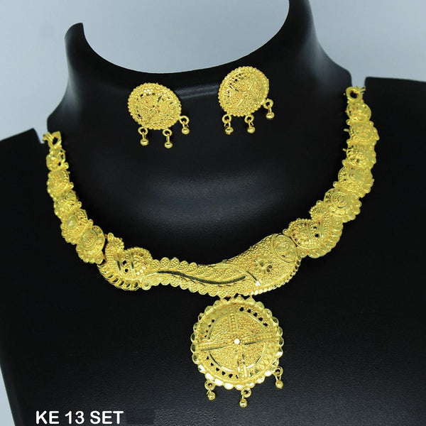 Mahavir Forming Gold Necklace Set  - KE 13 SET