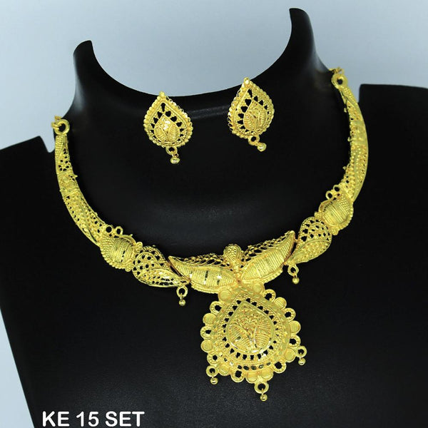 Mahavir Forming Gold Necklace Set  - KE 15 SET