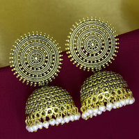 Mahavir Gold Plated Jhumki Earrings