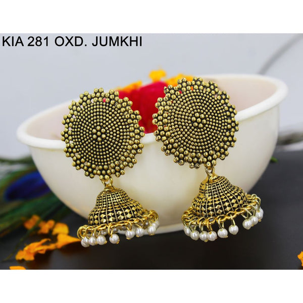 Mahavir Gold Plated Jhumki Earrings  - KIA Jumkhi 281