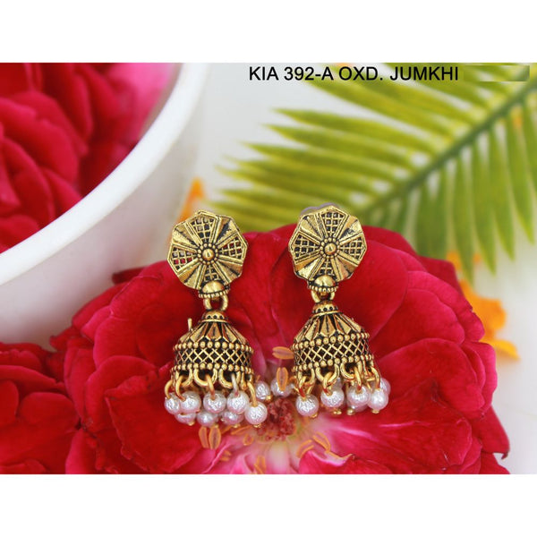 Mahavir Gold Plated Jhumki Earrings  - KIA Jumkhi 392-A