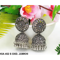 Mahavir Silver Plated Jhumki Earrings  - KIA Jumkhi 452