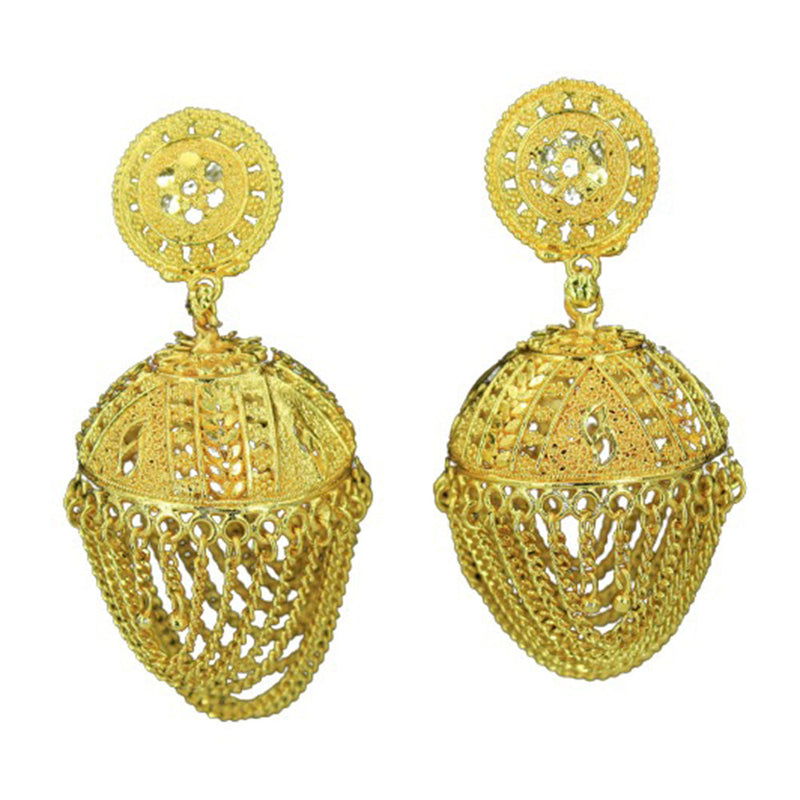 Mahavir Gold Plated Jhumki Earring