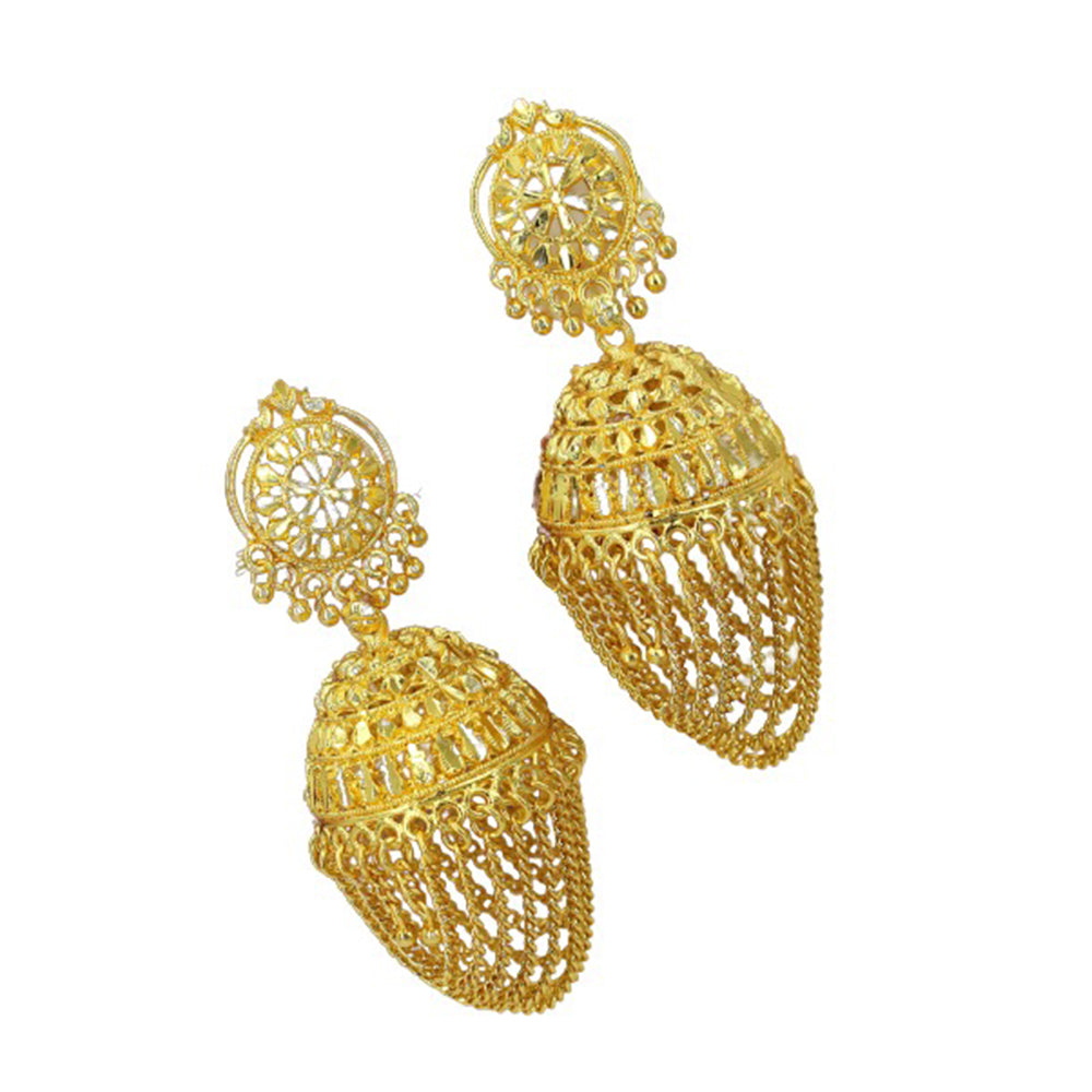 Mahavir Gold Plated Jhumki Earring
