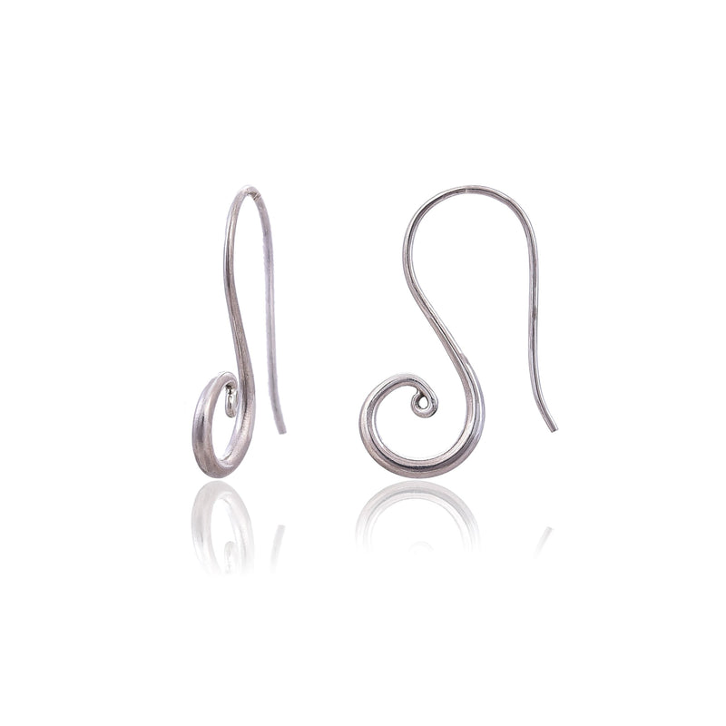 Silver Mountain Sterling Silver Hoop Earring