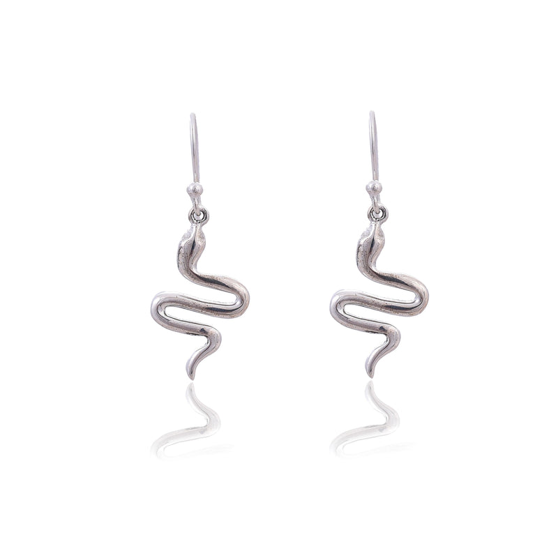 Silver Mountain 925 Sterling silver snake earring