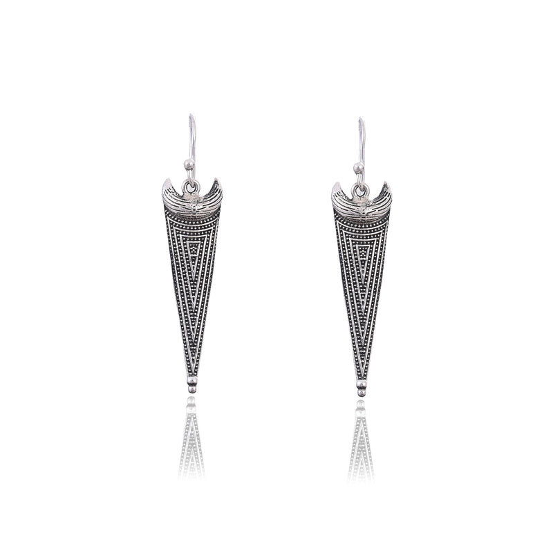 Silver Mountain Sterling Silver oxidised Earring