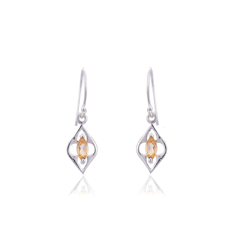 Silver Mountain Citrine silver 925 earring