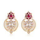 Silver Mountain Silver gold plated Kundan Pearl Earring