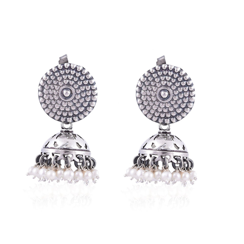 Silver Mountain 925 Sterling Jhumki Earrings