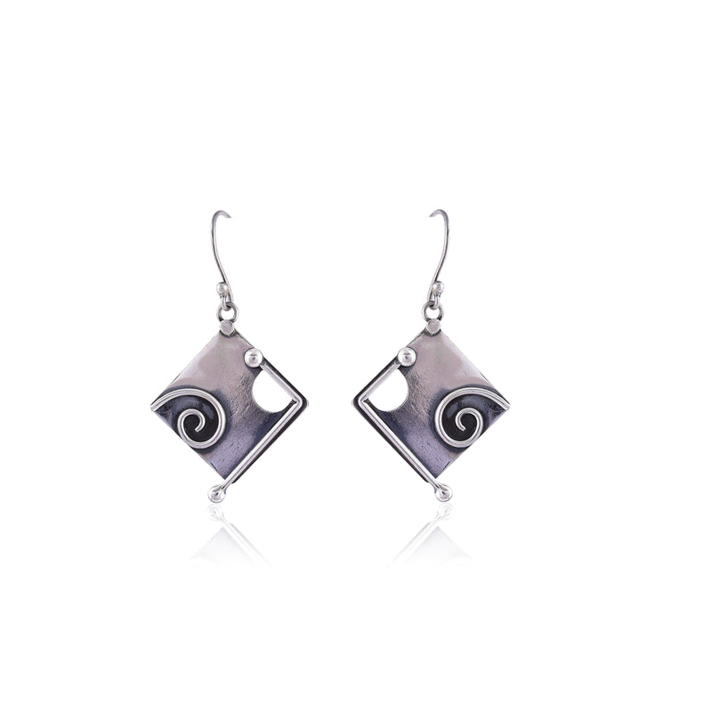 Silver Mountain 925 Sterling Dangler Earrings